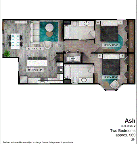 the floor plan of ashi bunk inn
